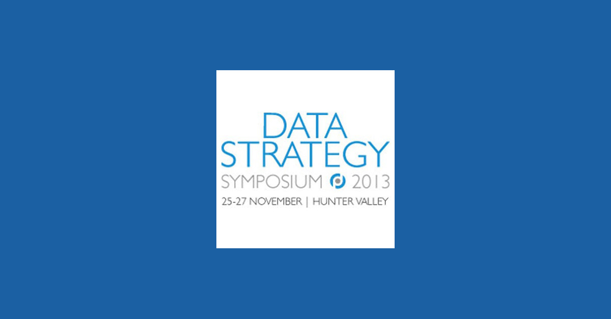 Data Strategy Symposium 2013