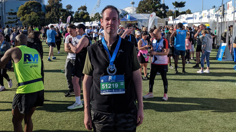Sam Henery (Senior Software Engineer at DiUS) takes on Run Melbourne for Cure Cancer with a speedy 10km’s